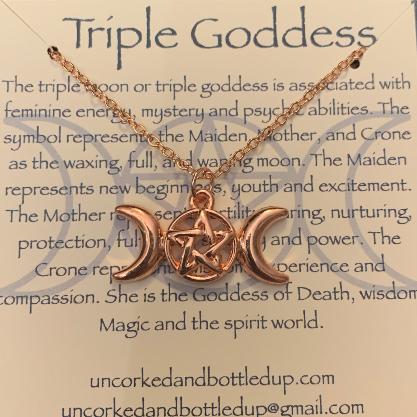 Triple Goddess Amulet Pendant
