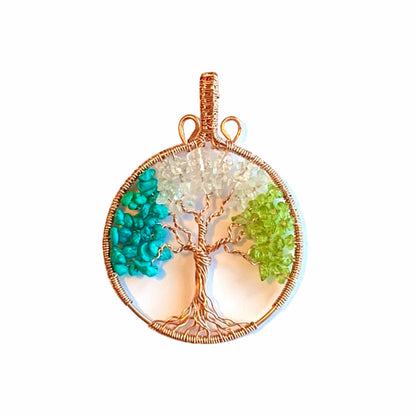 Custom Family Tree Gemstone Necklace