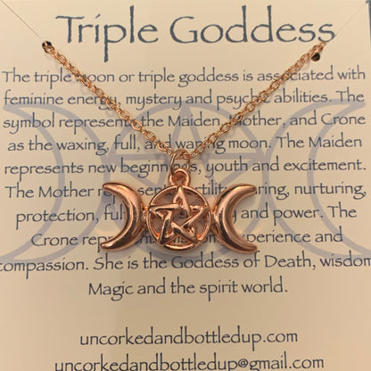 Triple Goddess Amulet Pendant