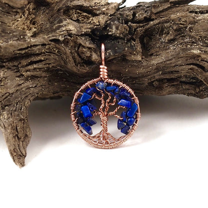 Lapis Tree of Life Pendant