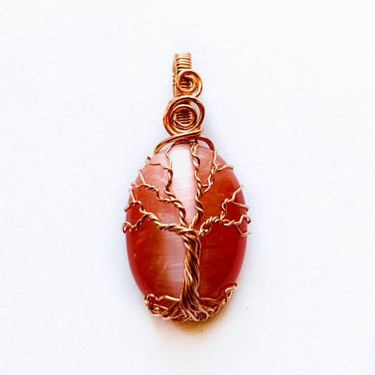 Copper Tree Cat's Eye - Pink