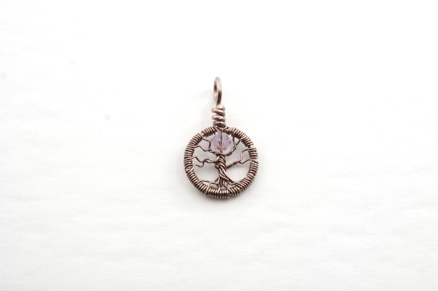 Delicate Alexandrite Crystal Tree of Life Pendant ~ June Birthstone