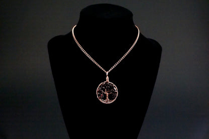 Garnet Tree of Life Pendant