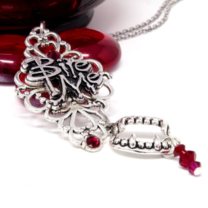 Gothic vampire necklace ~ Halloween costume jewelry
