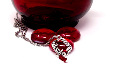 Vampire Fang Necklace ~ Halloween Costume Jewelry
